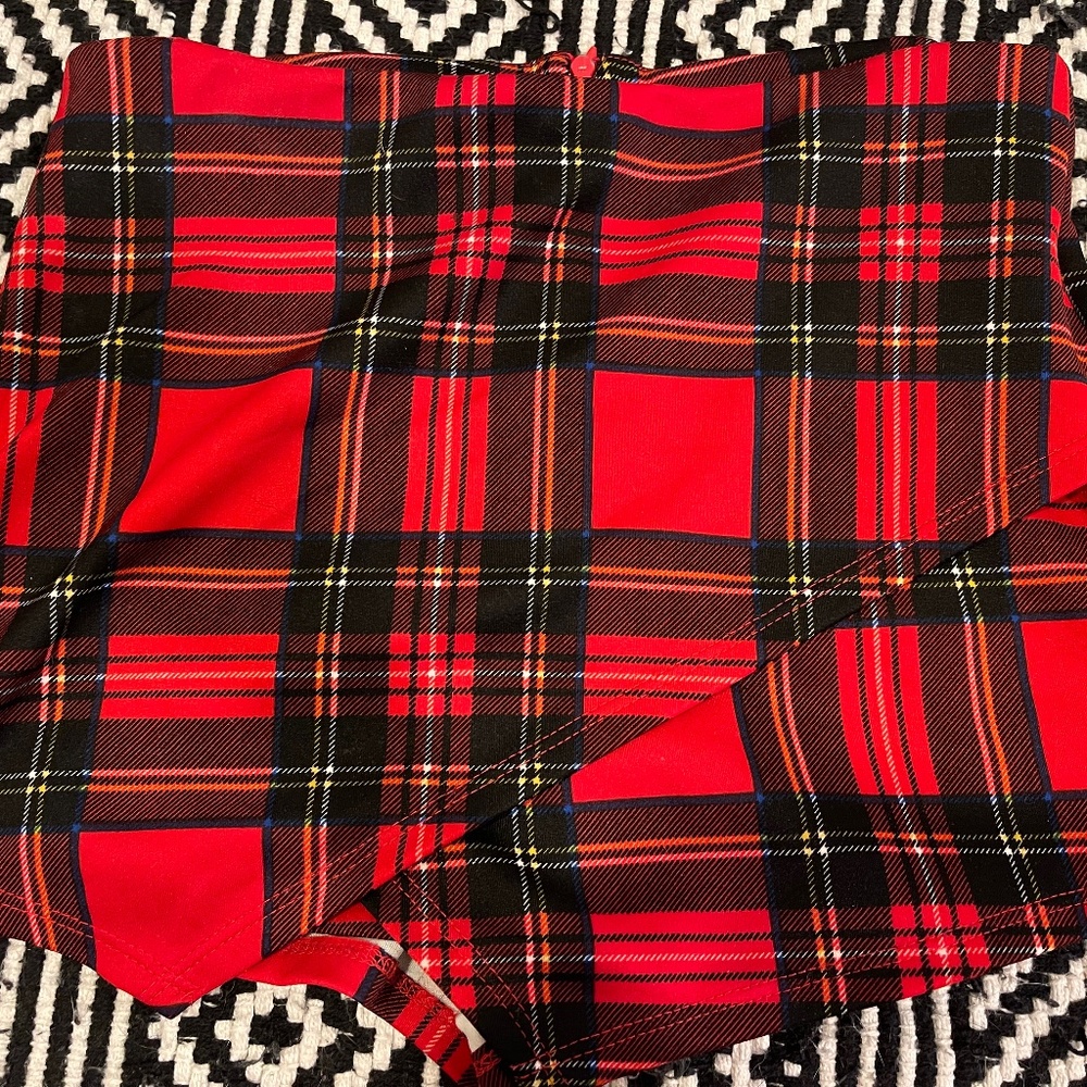 Plaid skort
